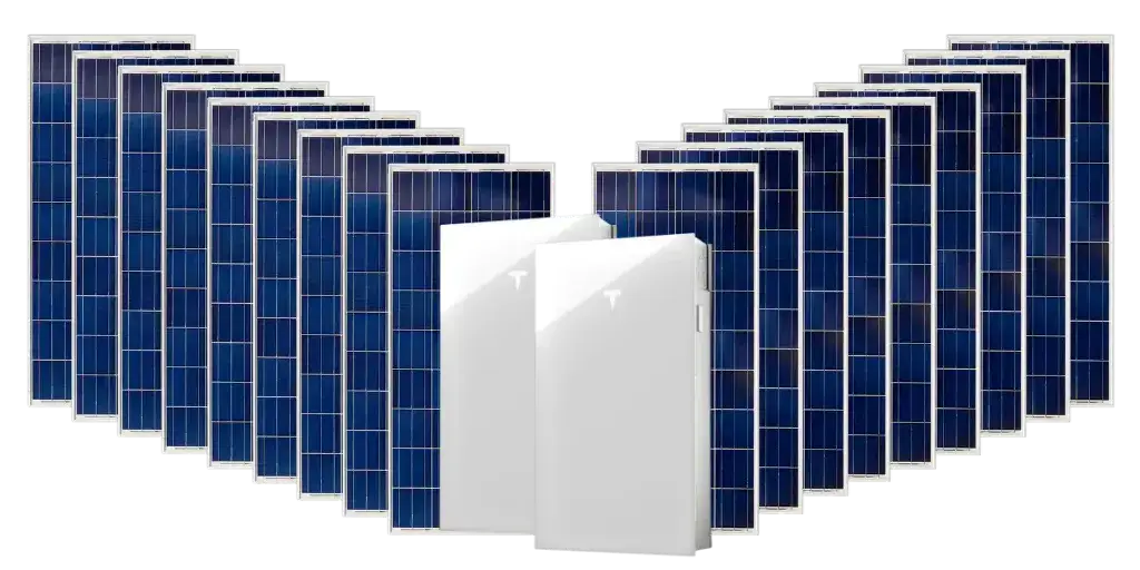 Kit 2 Powerwall + 18 Painéis monofásico